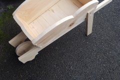 Wooden wheelbarrow